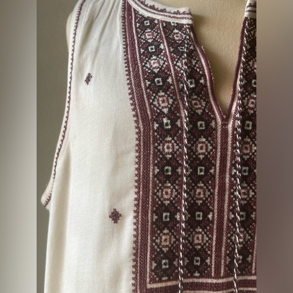 MADEWELL SUNCOAST EMBROIDERED SHIFT DRESS BRIGHT IVORY SIZE 8 100% COTTON - Picture 4 of 16